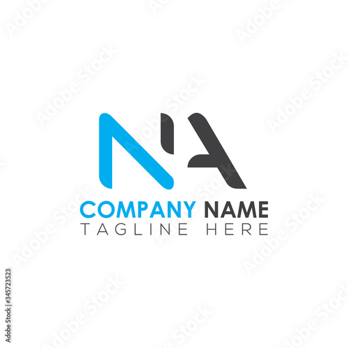 Initial Letter NA Logo Design Vector Template. Creative Abstract NA Letter Logo Design