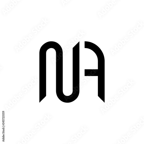 Initial Letter NA Logo Design Vector Template. Creative Abstract NA Letter Logo Design