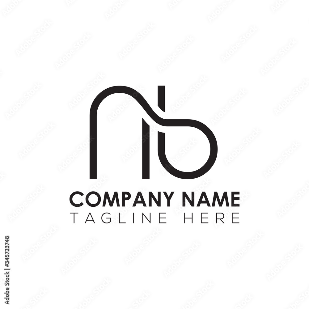 Initial Letter NB Logo Design Vector Template. Creative Abstract NB Letter Logo Design Initial Letter NB Logo Design Vector Template. Creative Abstract NB Letter Logo Design