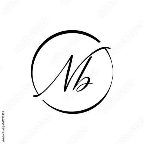 Initial Letter NB Logo Design Vector Template. Creative Abstract NB Letter Logo Design © Rana