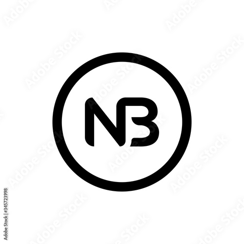 Initial Letter NB Logo Design Vector Template. Creative Abstract NB Letter Logo Design