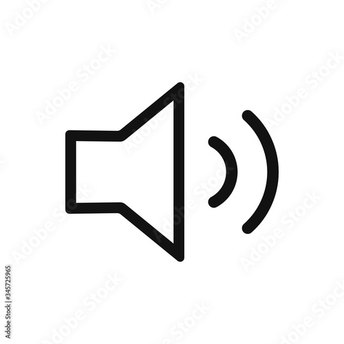 Sound icon vector. Speaker sign