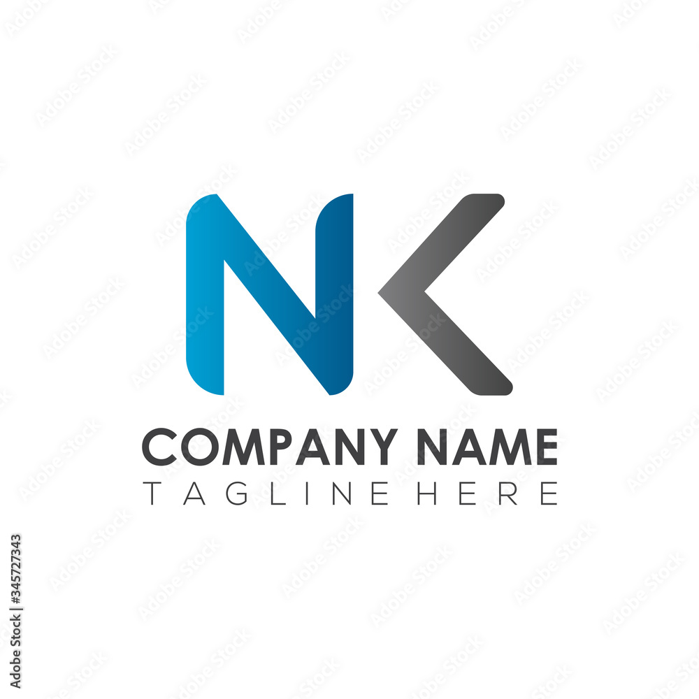 Initial Letter NK Logo Design Vector Template. Creative Abstract NK Letter Logo Design Initial Letter NK Logo Design Vector Template. Creative Abstract NK Letter Logo Design