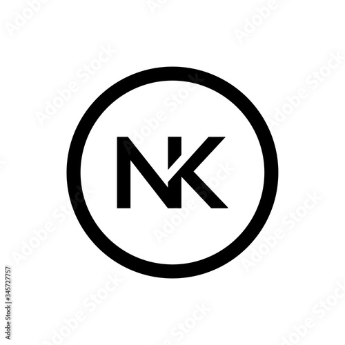 Free Download Initial Letter NK Logo Design Vector Template. Creative Abstract NK Letter Logo Design - GFXLoad