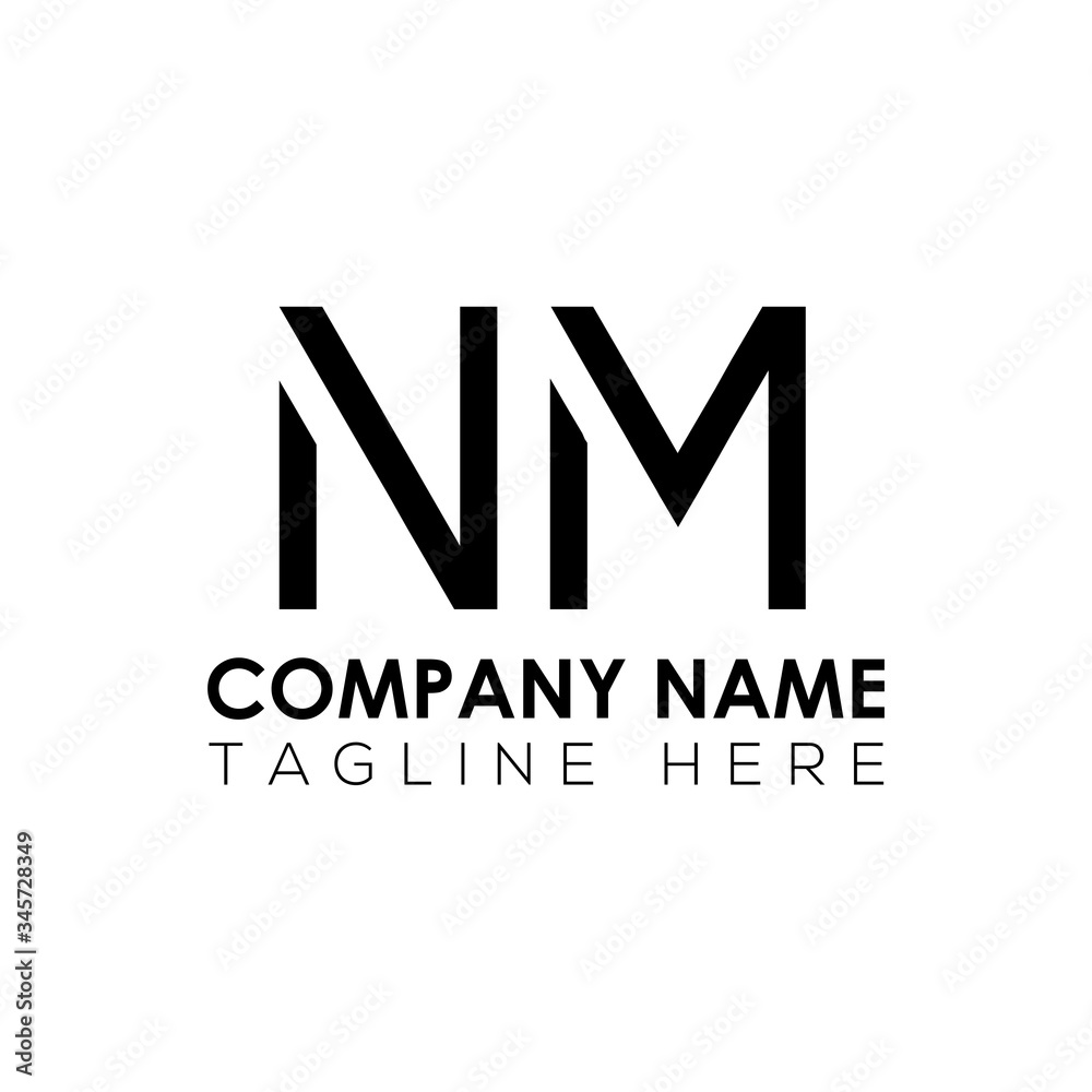 Initial Letter NM Logo Design Vector Template. Creative Abstract NM Letter Logo Design Initial Letter NM Logo Design Vector Template. Creative Abstract NM Letter Logo Design