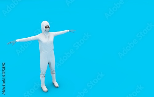 3d rendered illustration of a human body