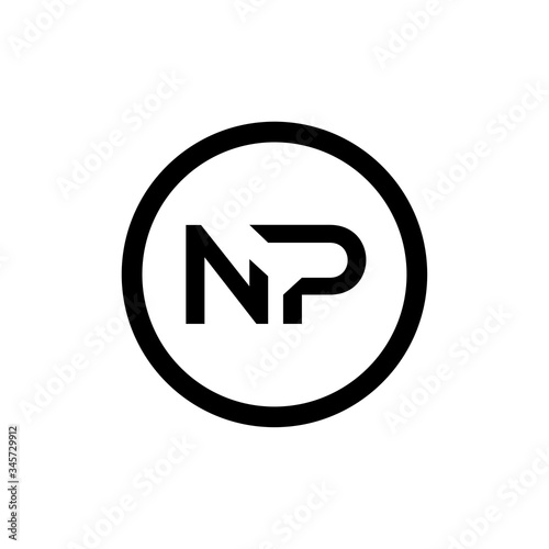 Initial Letter NP Logo Design Vector Template. Creative Abstract NP Letter Logo Design