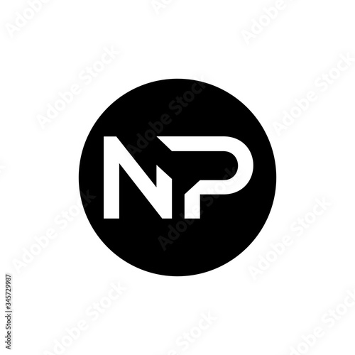Initial Letter NP Logo Design Vector Template. Creative Abstract NP Letter Logo Design