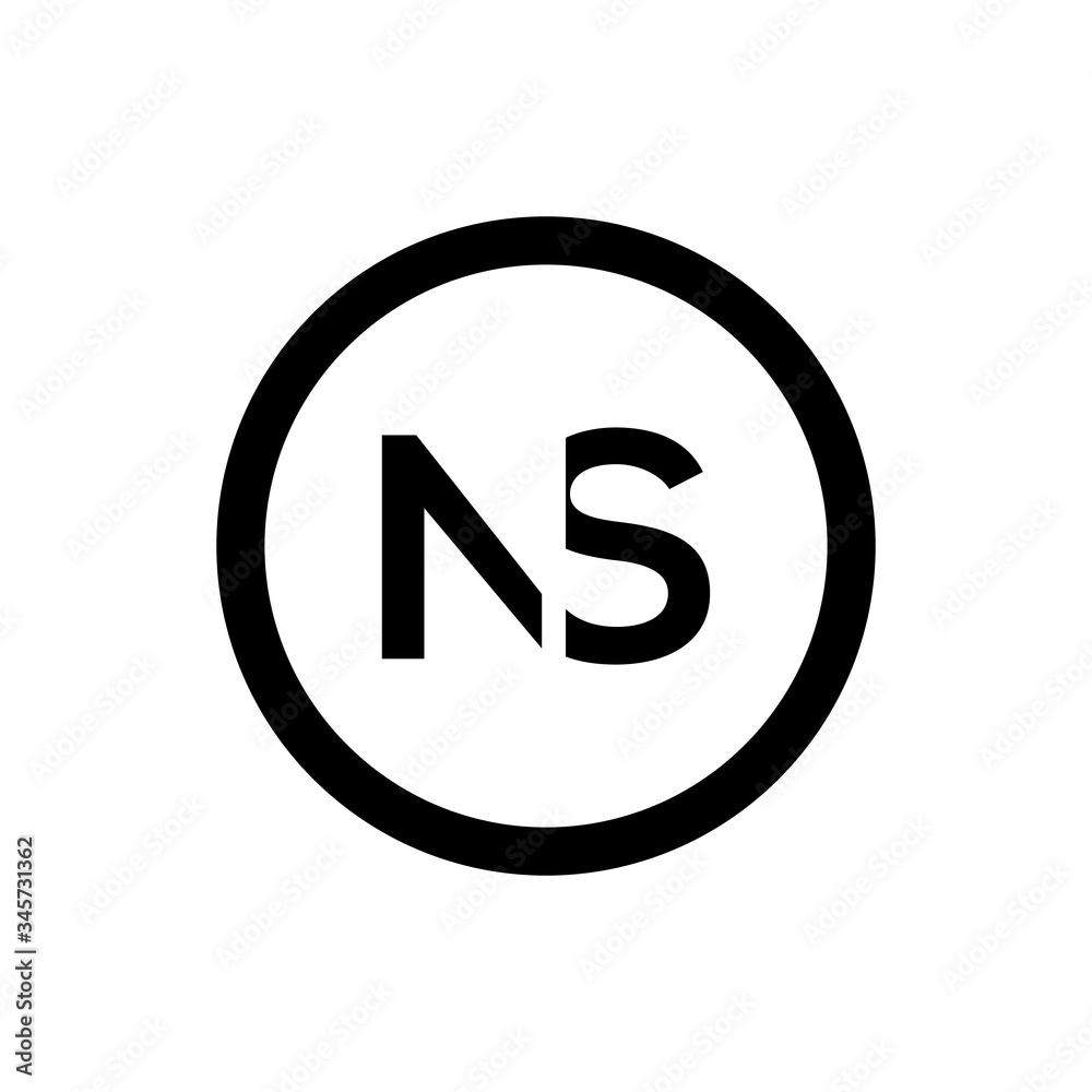 Initial Letter NS Logo Design Vector Template. Creative Abstract NS Letter Logo Design Initial Letter NS Logo Design Vector Template. Creative Abstract NS Letter Logo Design