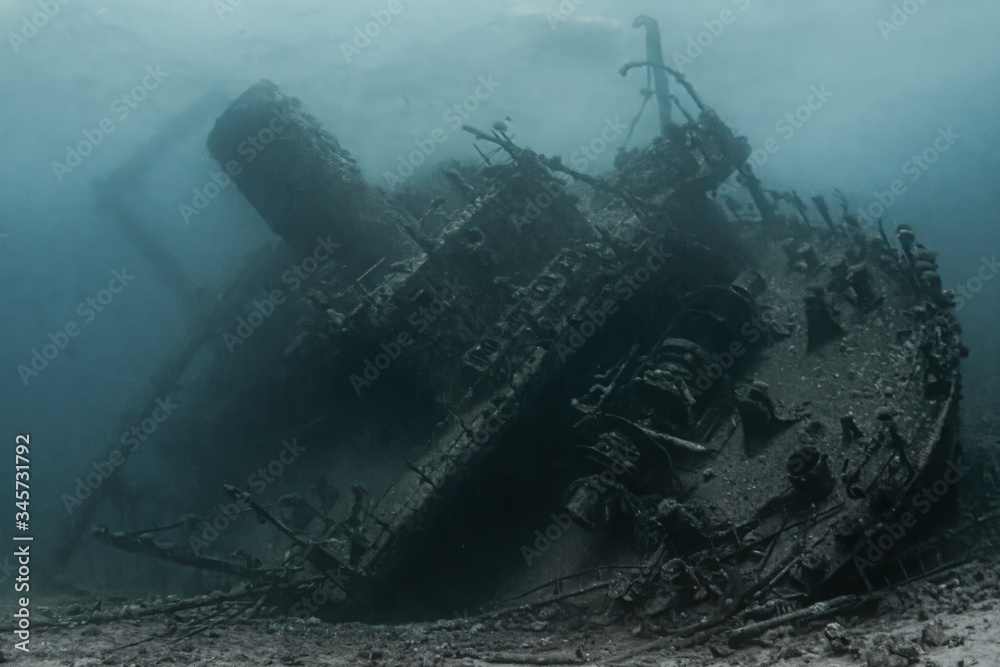 Ghiannis D / Giannis D / Red Sea wreck - obrazy, fototapety, plakaty 