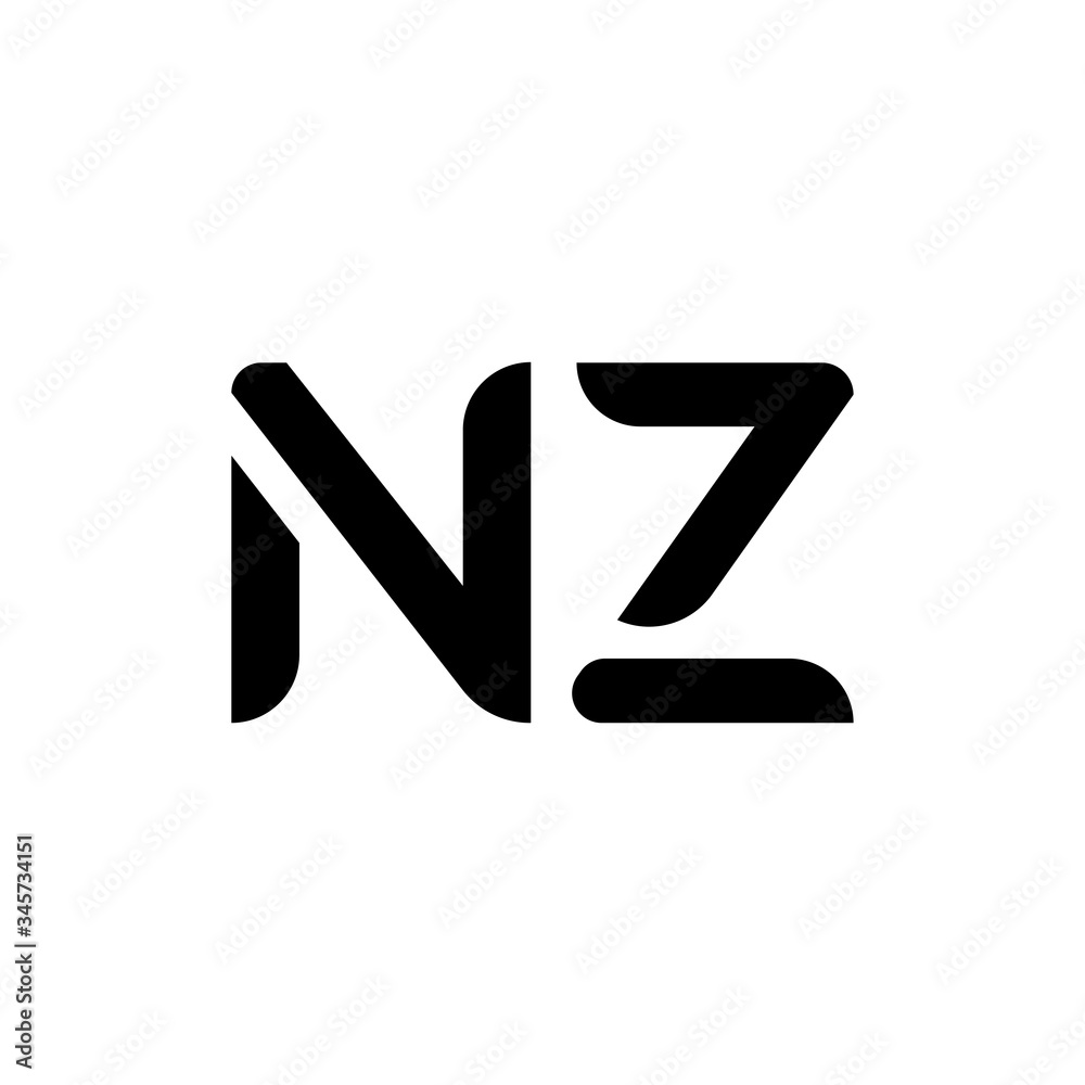Initial Letter NZ Logo Design Vector Template. Creative Abstract NZ Letter Logo Design