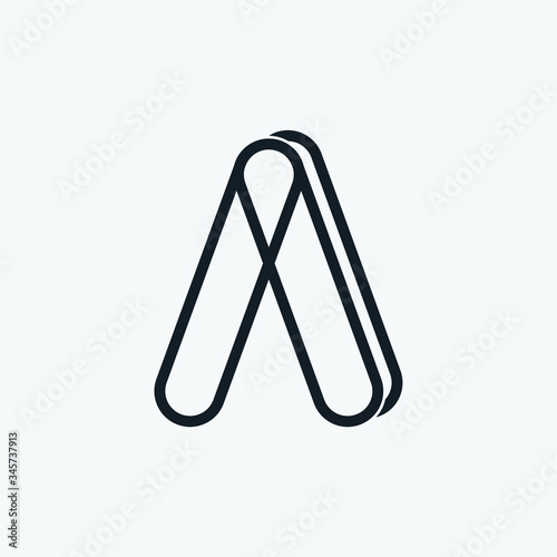 Letter A logo, Variations of A, Vector Art minimalist, flat, Concepts, Abstract, Company logos, Multicolors, Brilliant concept for business startups, Explorations, Lineart Vectors