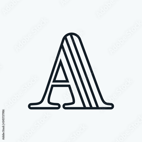 Letter A logo, Variations of A, Vector Art minimalist, flat, Concepts, Abstract, Company logos, Multicolors, Brilliant concept for business startups, Explorations, Lineart Vectors