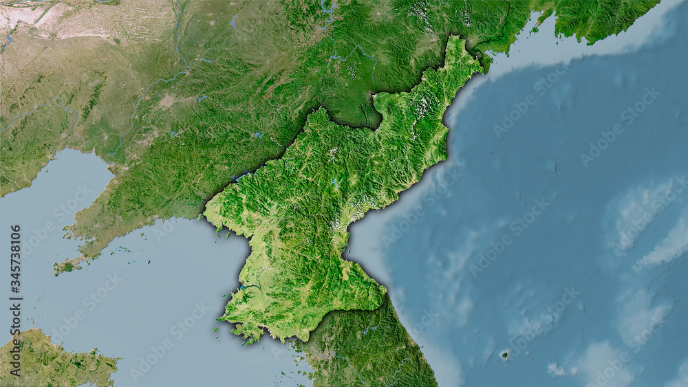 North Korea, satellite C - dark glow