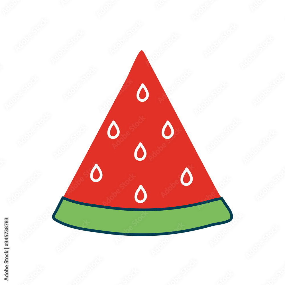 watermelon fruit flat style icon vector design watermelon fruit flat style icon vector design