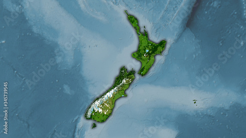 New Zealand, satellite B - dark glow