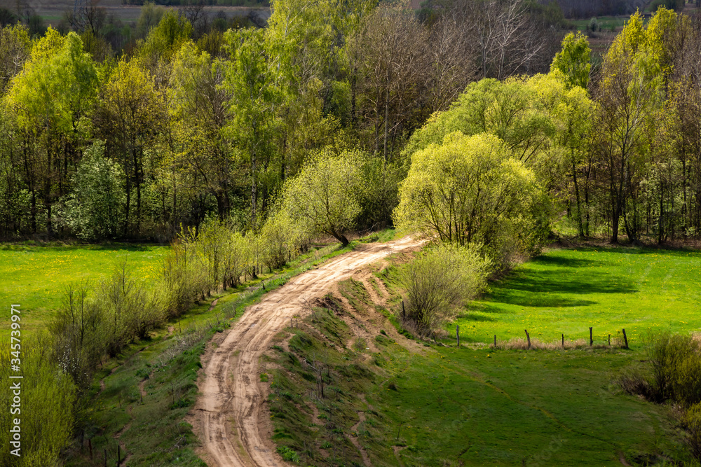 Wiosna w Dolinie Narwi. Wiosenne Podlasie. Tykocin, Strękowa Góra, Podlasie, Polska Wiosna w Dolinie Narwi. Wiosenne Podlasie. Tykocin, Strękowa Góra, Podlasie, Polska