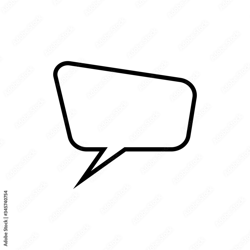 Bubble speech icon vector logo Bubble speech icon vector logo