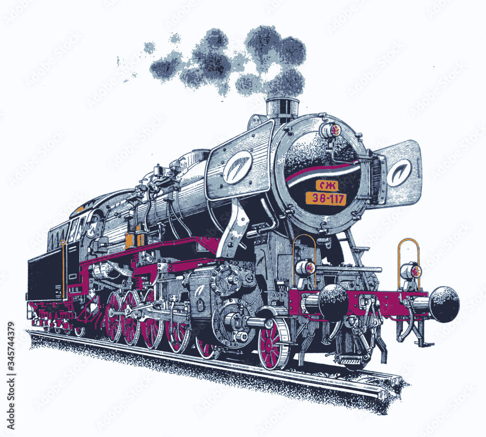 Obraz premium romantic; design; classic; objects; nobody; metal; gear; speed; social; technology; engraving; obsolete; antique; railroad; wheel; black; retro; artwork; history; machinery; logo; train; thumbnail; ic