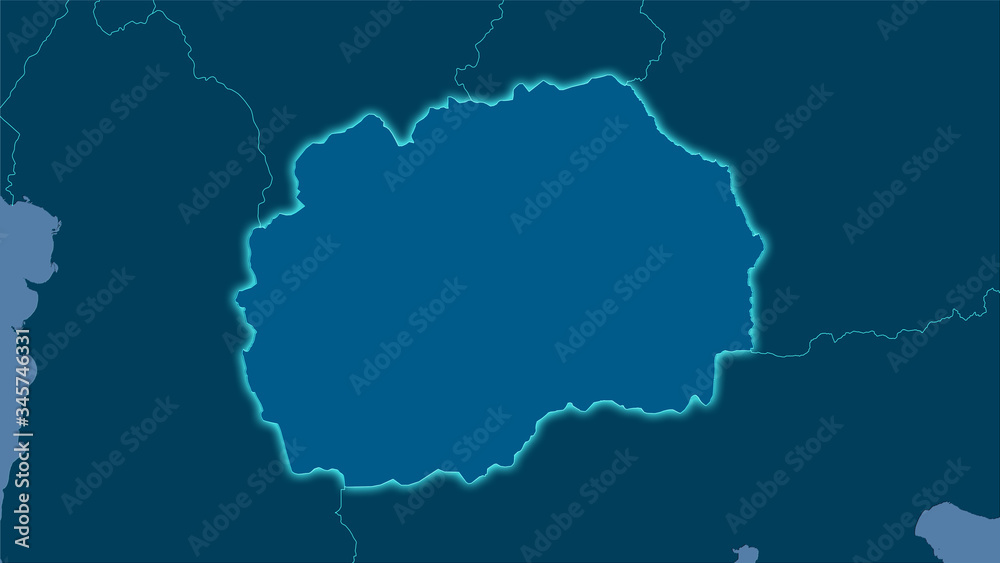 Obraz premium Macedonia, solid - light glow