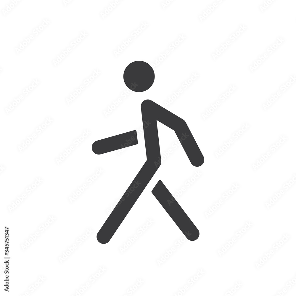 Walking man vector icon. People walk sign illustration. Pedestrian pictogram. Walking man vector icon. People walk sign illustration. Pedestrian pictogram.