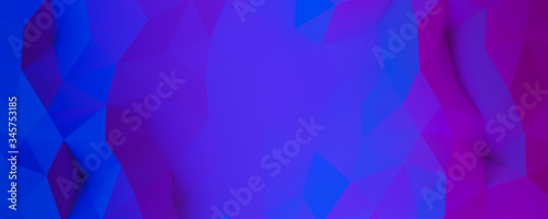 Low polygonal purple background - 3d rendering.