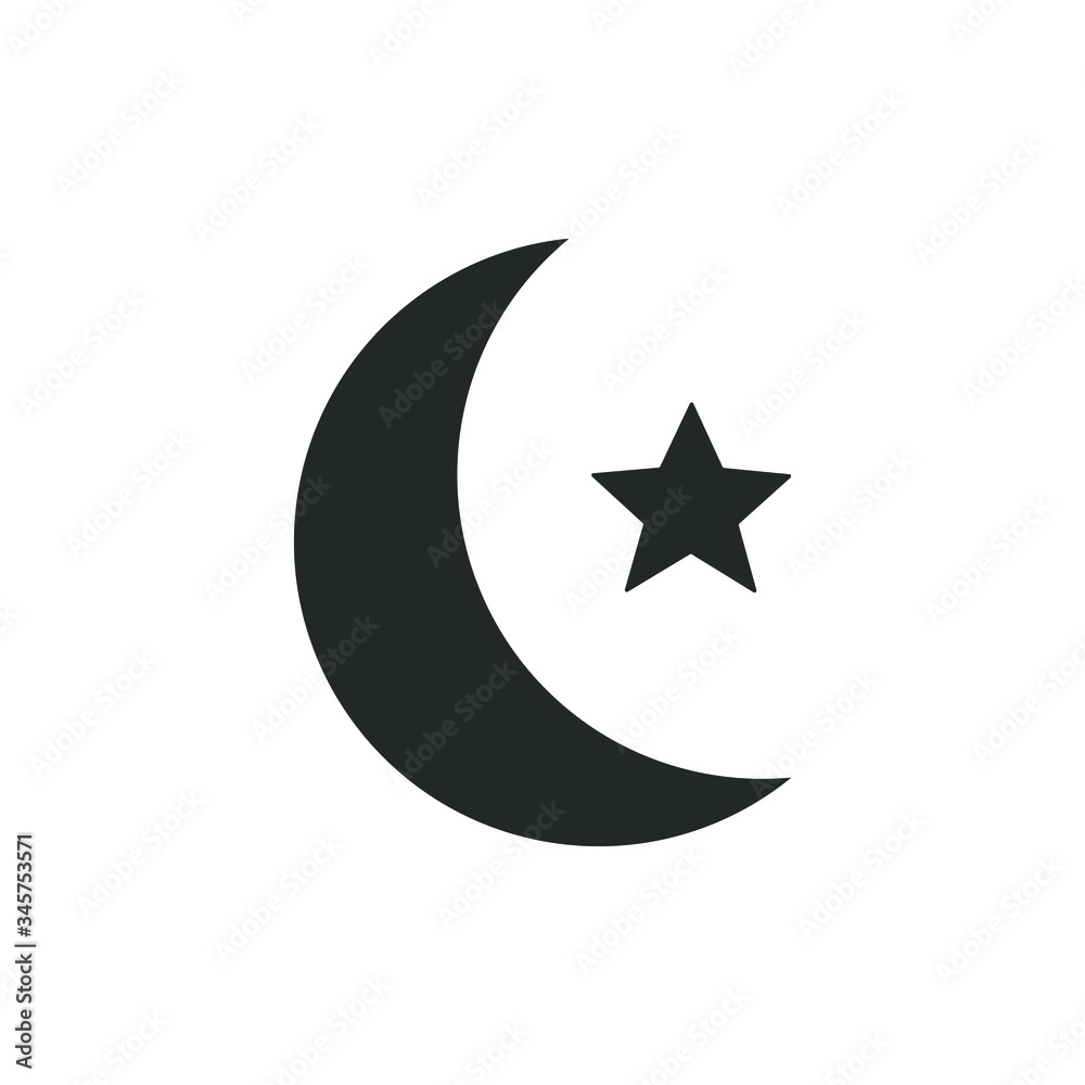 simple icon of a islamic vector illustration simple icon of a islamic vector illustration