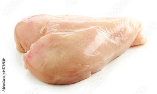 fresh raw chicken fillets