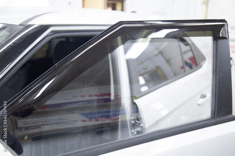 Deflectors for side Windows of the car.Car accessory. Additional equipment. Deflectors for side Windows of the car.Car accessory. Additional equipment.