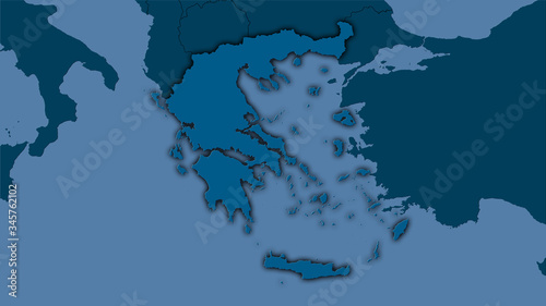 Greece  solid - dark glow
