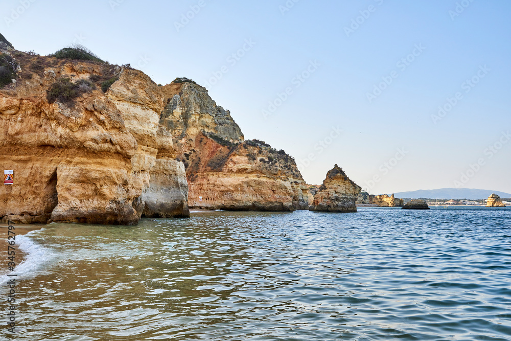 Portugal. Lagos. Camilo Beach. Cliffs on the north side