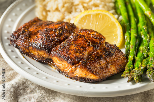 Homemade Blackened Mahimahi White Fish photo