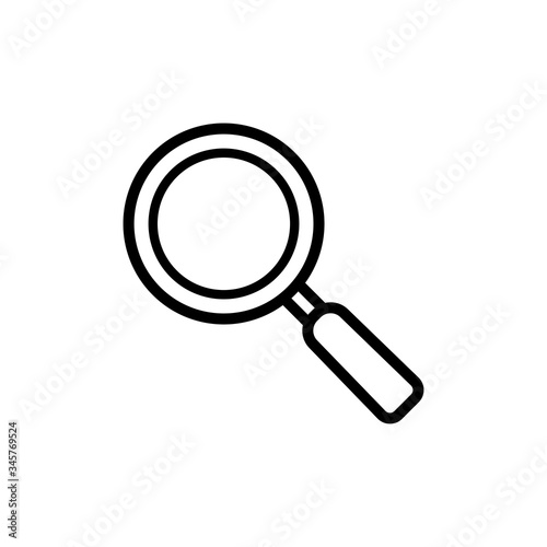 Magnifying glass icon vector logo