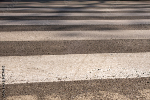 Wallpaper Mural Close-up of a gray and white pedestrian crossing markings. Torontodigital.ca