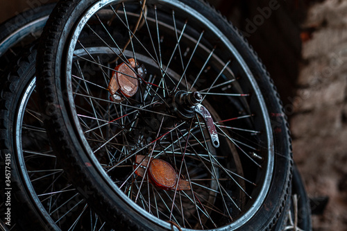 Wheels of the bicycle