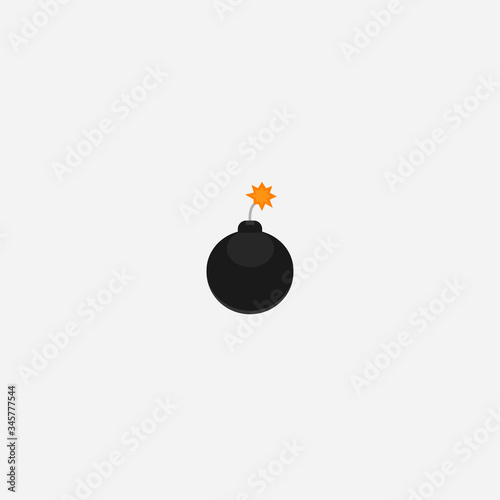 bomb icon graphic element Illustration template design
