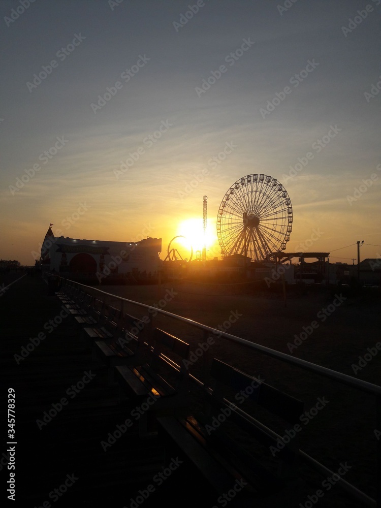 ferris wheel at night