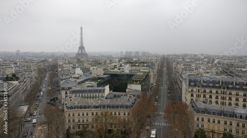  view  of Paris from Arch of Triumph