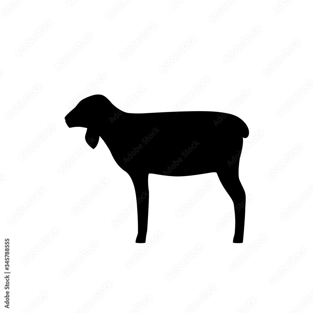 Lamb vector illustration. Farm animals collection. Silhouette. Lamb vector illustration. Farm animals collection. Silhouette.