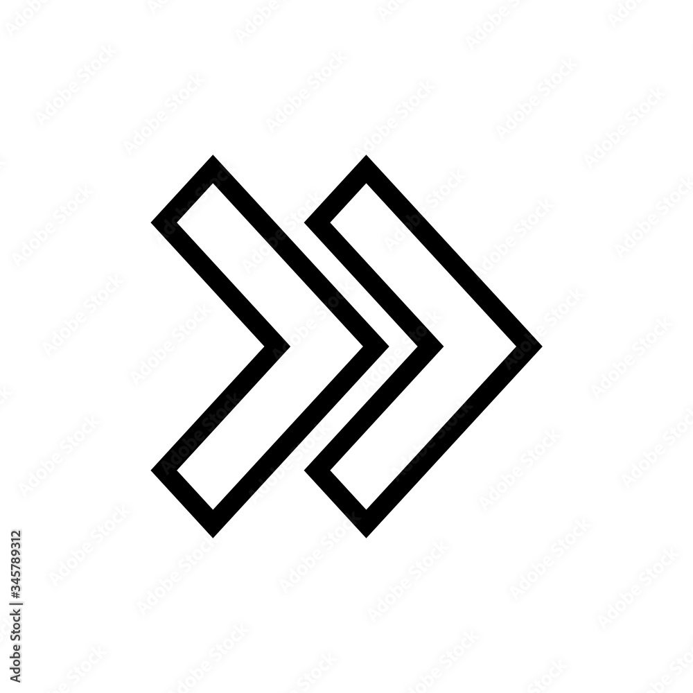 Arrow righ icon vector logo Arrow righ icon vector logo