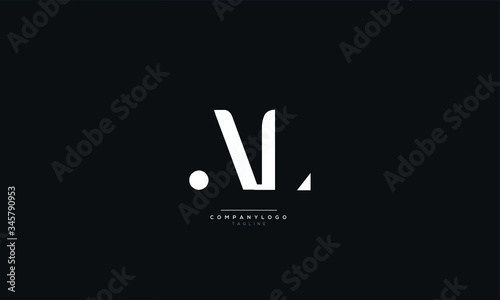 AL Letter Logo Design Icon Vector Symbol