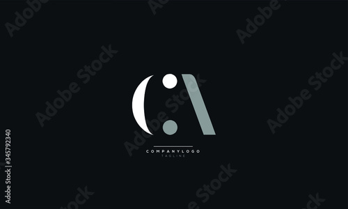 CA Letter Logo Design Icon Vector Symbol photo