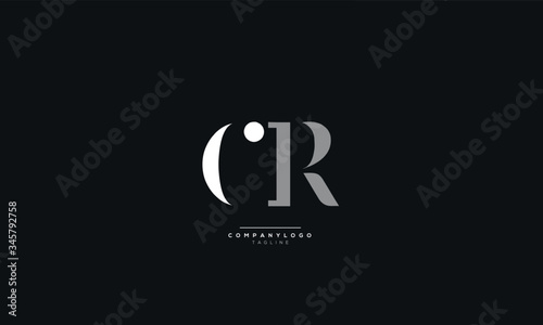 CR Letter Logo Design Icon Vector Symbol