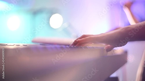 Wallpaper Mural The musician plays the synthesizer at the concert. Torontodigital.ca