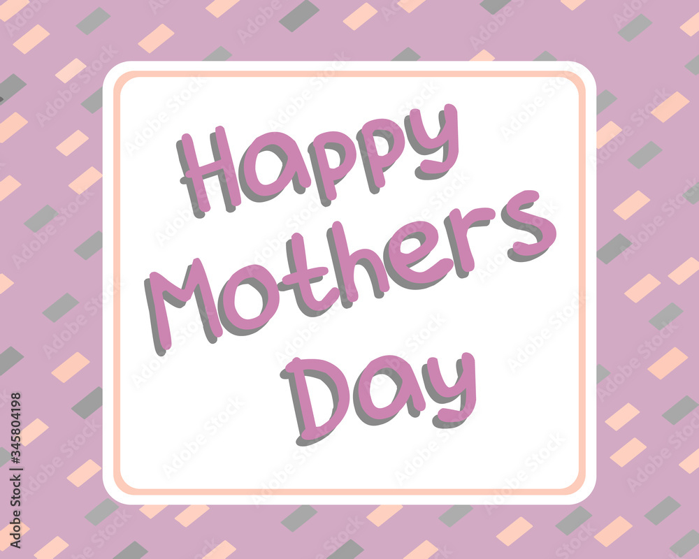 Mother's day background with hand written text 