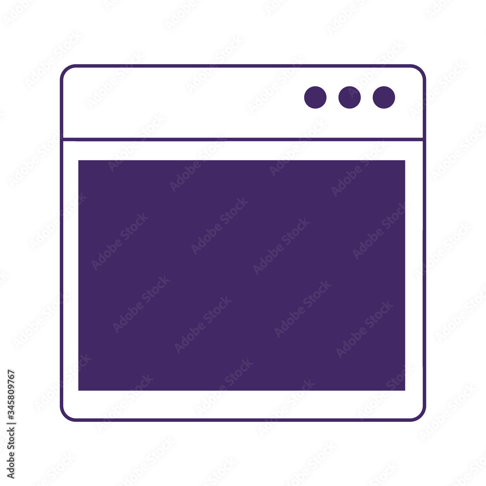 website digital isolated icon on white background website digital isolated icon on white background