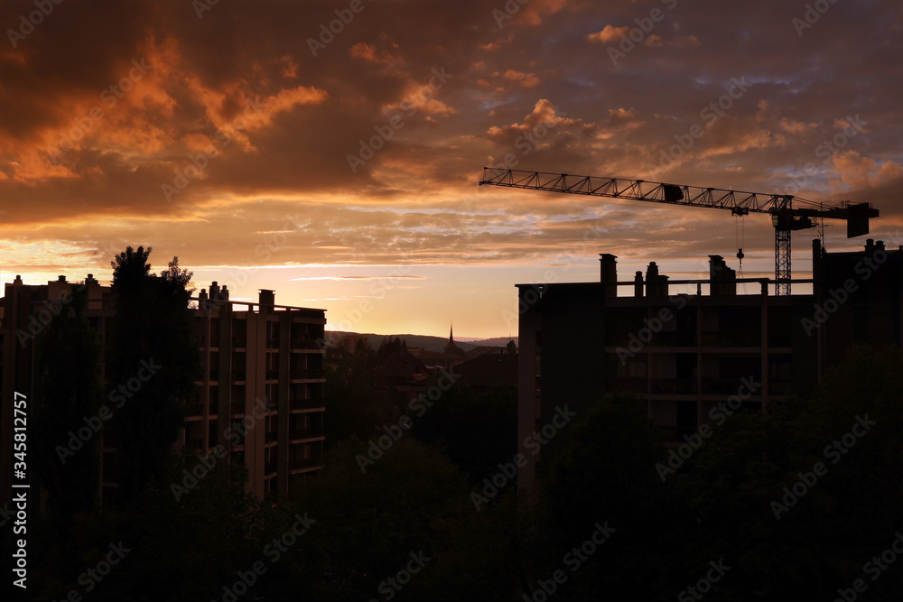 Sunset Annecy during the lockdown Sunset Annecy during the lockdown