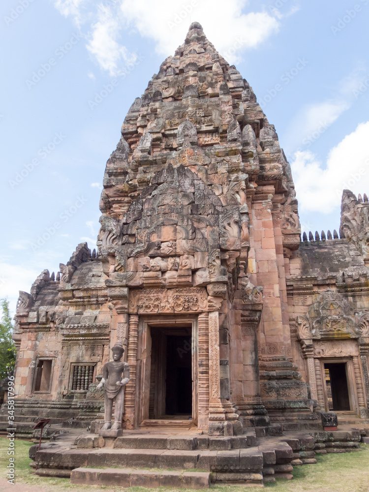 Phanom Rung Historical Park,is Castle Rock old Architecture about a thousand years ago at Buriram Province,Thailand