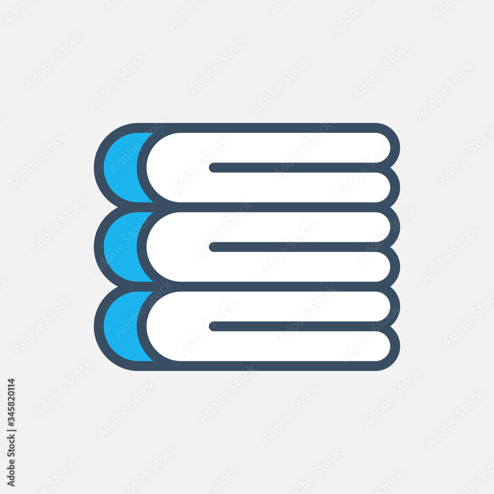 Towel icon designed in a flat style Towel icon designed in a flat style