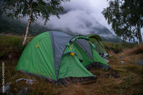 Wild camping with tent in Norway © Marcel Klip